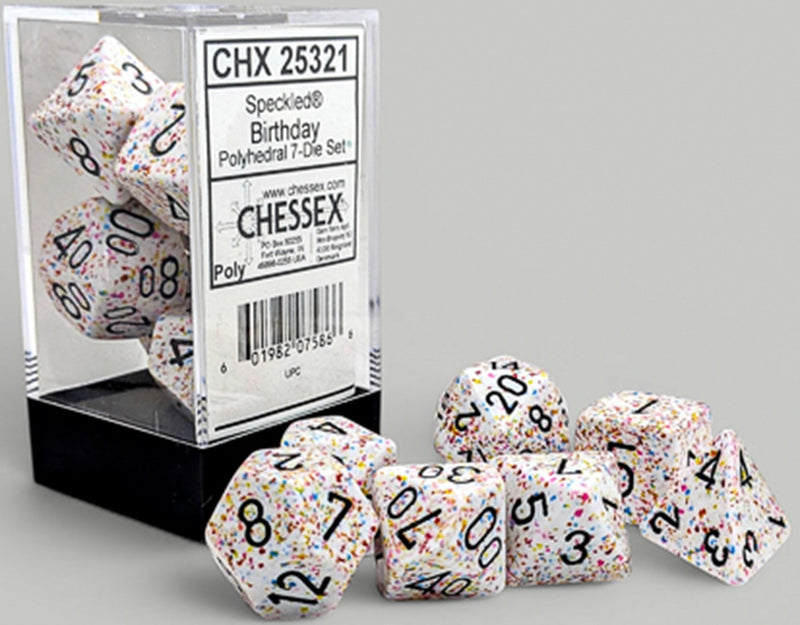 Dice - Chessex -7-Die - Set Polyhedral - Birthday