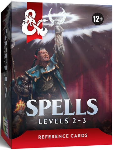 Roleplaying Game - D&D Reference Cards Spells 2 (Levels 2-3)