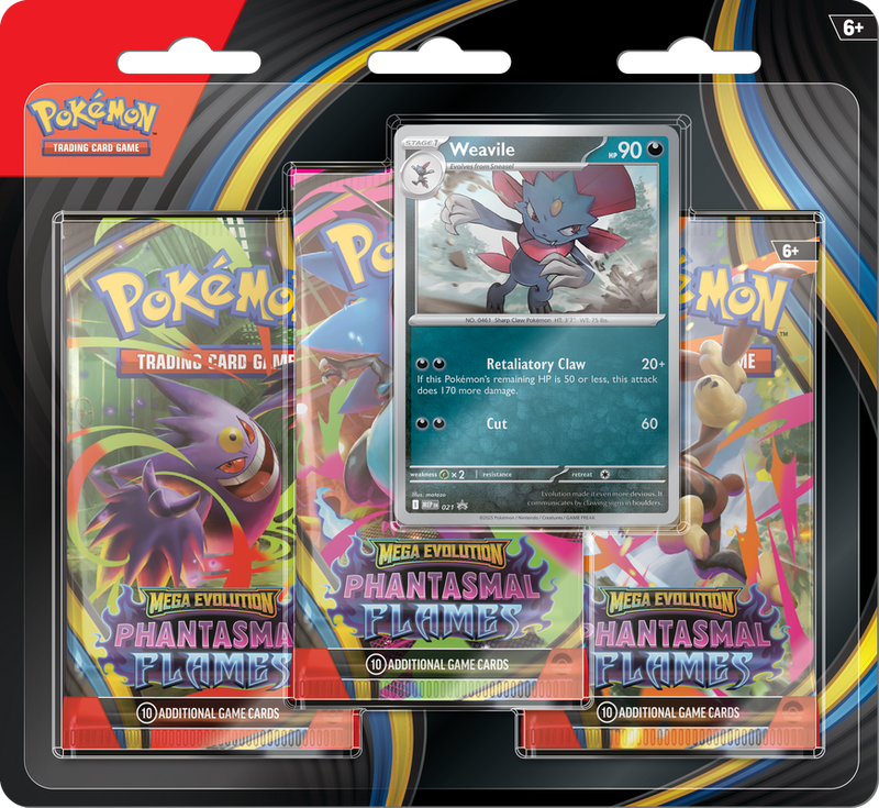 Pokemon - 3pk Blister - Phantasmal Flames