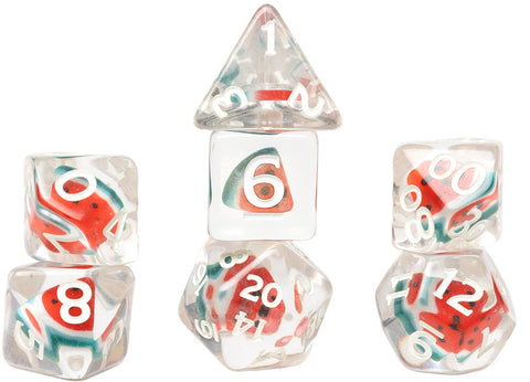 Dice - Sirus Dice - Fruit Slice Watermelon (7-die set)