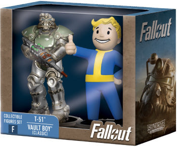 Syndicate Collectibles - Fallout Mini Statue "3 - T-51 & Vault Boy Classic (3pk)