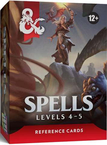 Roleplaying Game - D&D Reference Cards Spells 3 (Levels 4-5)