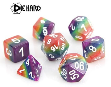 Dice - Die hard -  Rainbow Solid