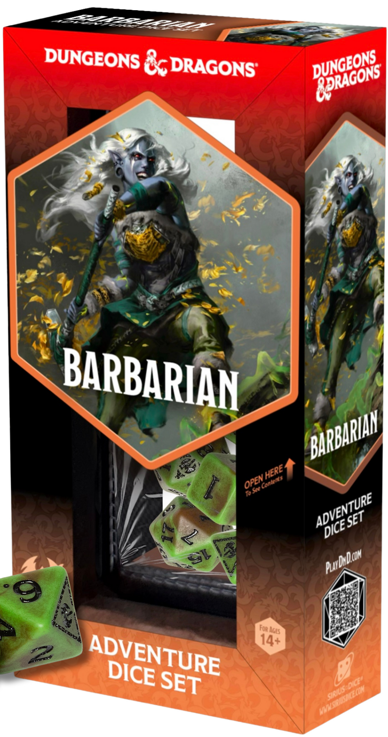 Dice - Sirius Dice - D&D Adventure - Barbarian