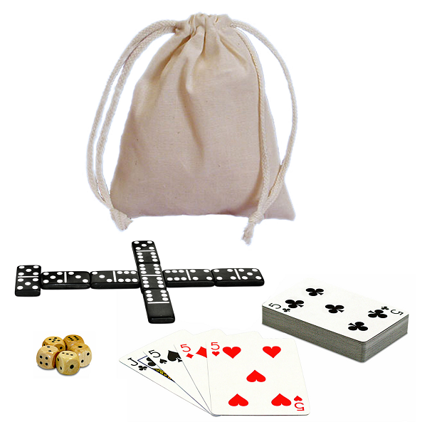 Boardgames - Dominoes & More - 12 IN 1 W/Dice and Cards