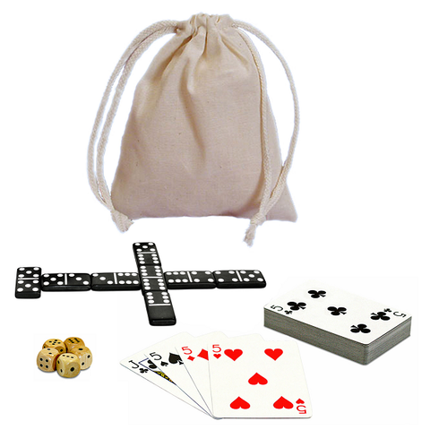 Boardgames - Dominoes & More - 12 IN 1 W/Dice and Cards