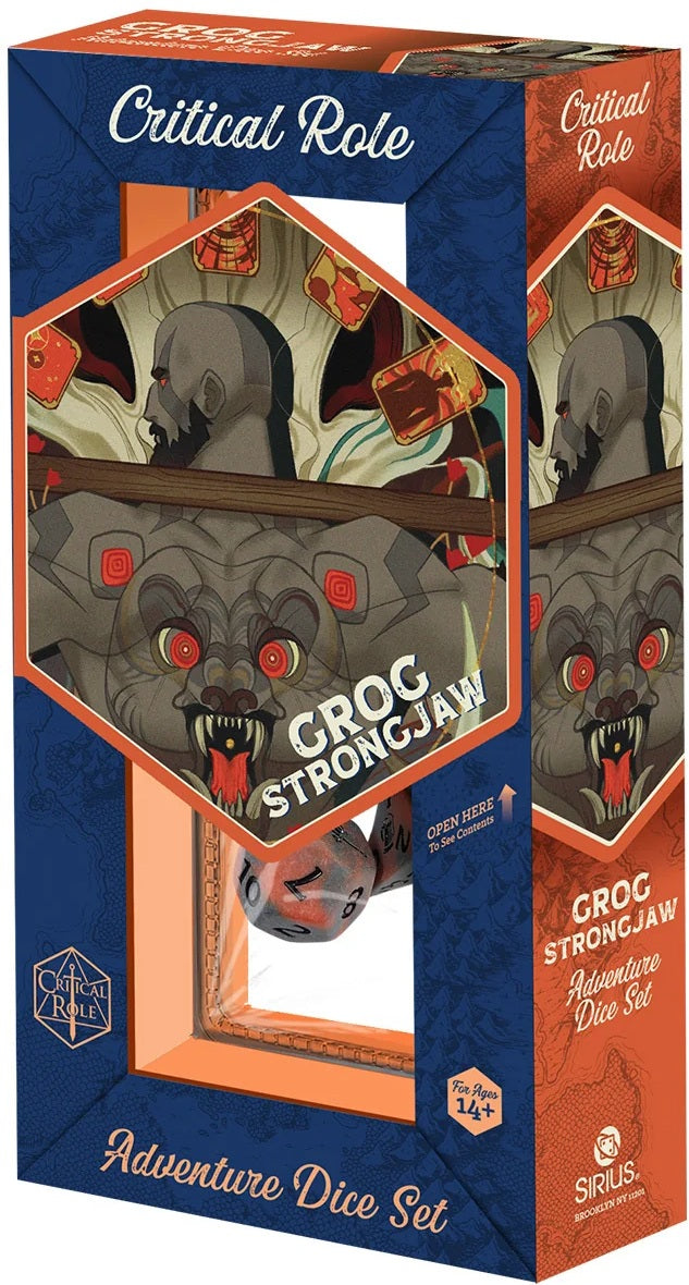Dice - Sirius Dice - Vox Machina Adventure Dice - Grog