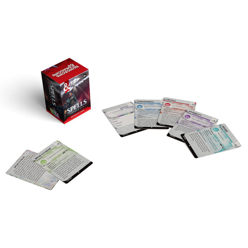 Roleplaying Game - D&D Reference Cards Spells 2 (Levels 2-3)