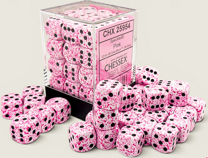 Dice - Chessex - Speckled 36D6 - Pink - 12MM