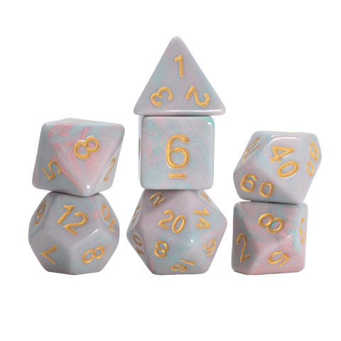 Dice - Sirus Dice - PINK UNICORN 7-DIE SET