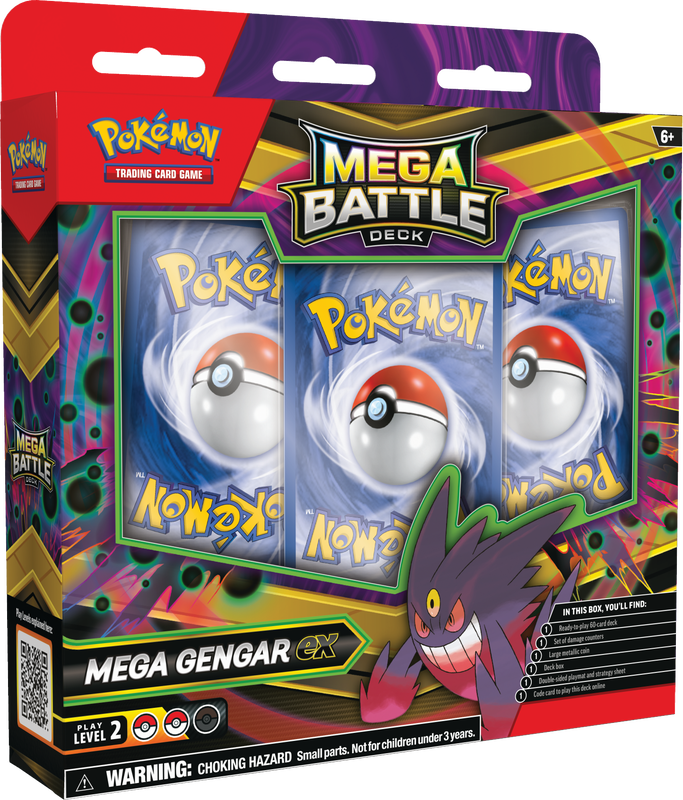 Pokemon - ME: Phantasmal Flames - Mega Battle Deck Gengar EX/Diancie EX