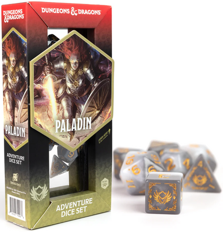 Dice - Sirius Dice - D&D Adventure - Paladin: White/Grey