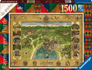 Puzzles - Ravensburger - HP HOGWARTS MAP (1500PC)