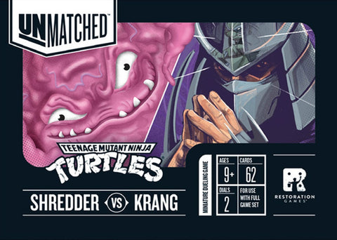 Boardgames - Unmatched Adventures - TMNT Shredder Krang Hero Deck