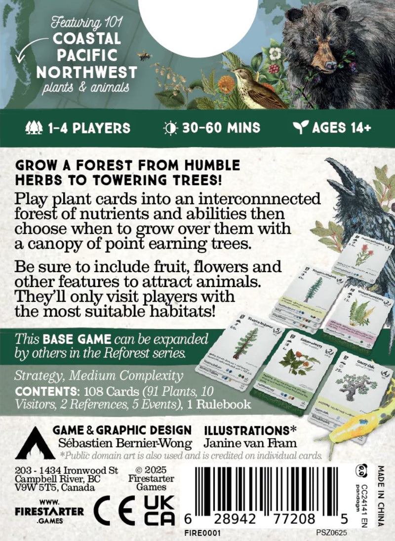 Boardgames - Reforest - Plants of the Pacific Northwest Coast