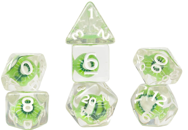 Dice - Sirus Dice - Fruit Slice Kiwi (7-die set)