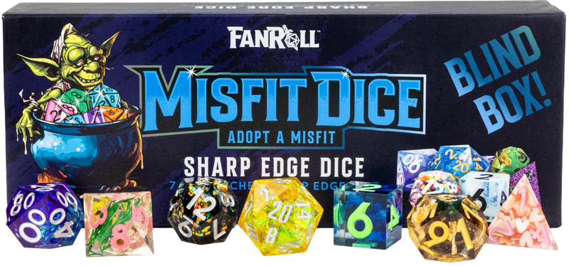 Dice - Fanroll - Misfit Dice - Sharp Edge Dice