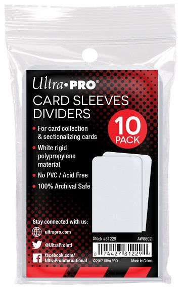 Ultra Pro - Sleeve Dividers (10ct)