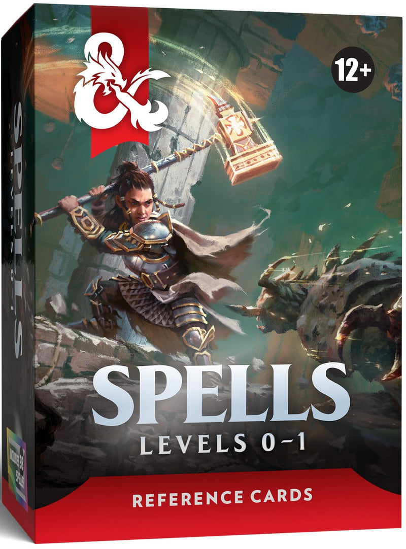 Roleplaying Game - D&D Reference Cards Spells 1 (Levels 0-1)