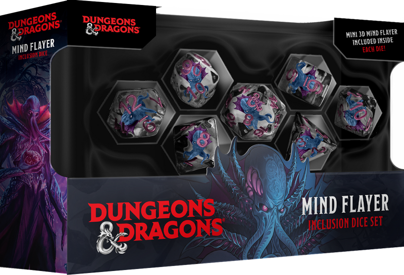 Dice - D&D Mind Flayer - Resin Dice Set