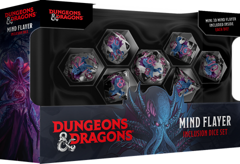 Dice - D&D Mind Flayer - Resin Dice Set