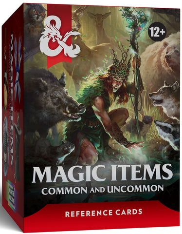 Roleplaying Game - D&D Reference Cards Magic Items - Common & Uncommon