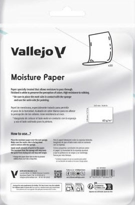Vallejo - Wet Palette Moisture Paper Sheets (30CT)