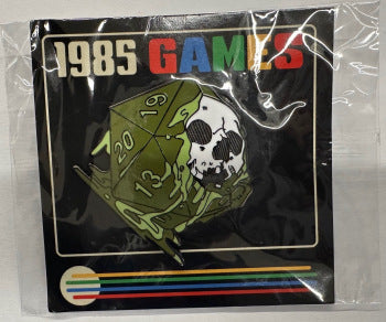 Pins - 1985 Games - Green Melt Skull
