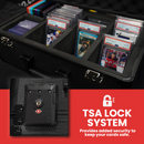 Card Case - Evoretro - Black Aluminum Graded Card Storage Box (4 Rows - TSA Lock)