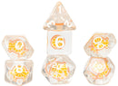 Dice - Sirus Dice - Fruit Slice Orange (7-die set)