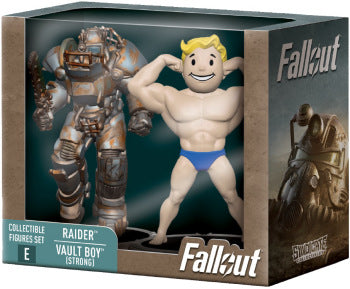 Syndicate Collectibles - Fallout Mini Statue "3 - Raider & Vault Boy Strength (3pk)