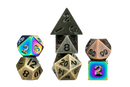Dice - Mystery Misfit Mini Metal Polyhedral Dice Set