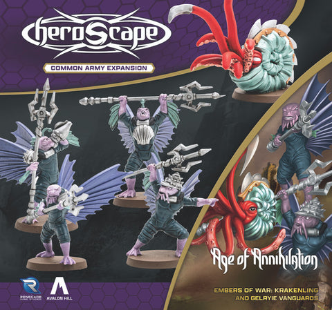 Board Games - HeroScape - KRAKENLING AND GELRYIE VANGUARDS