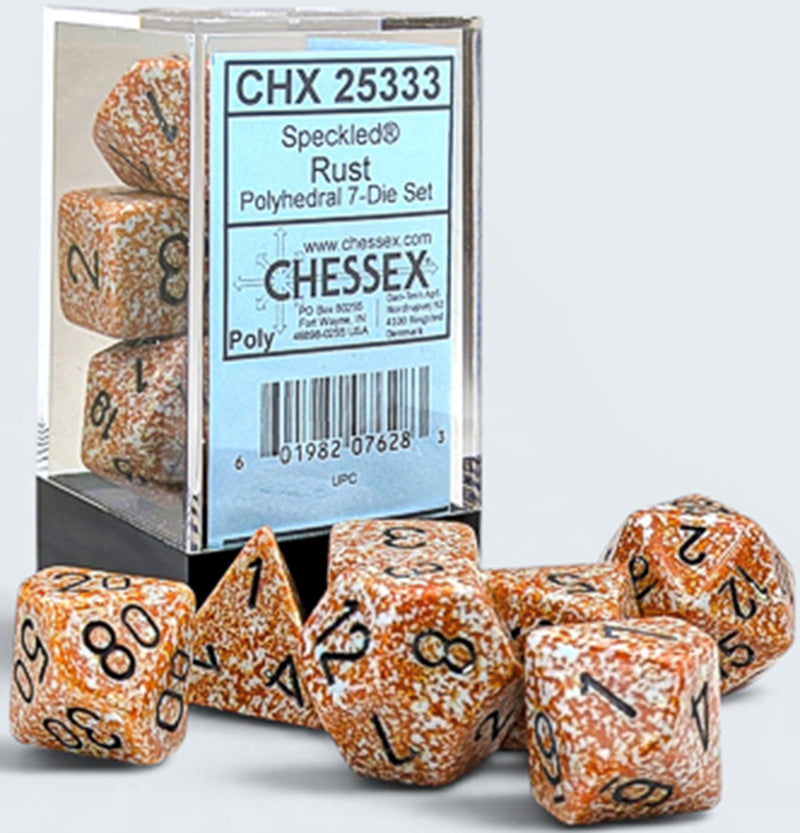 Dice - Chessex -7-Die - Set Polyhedral - Rust