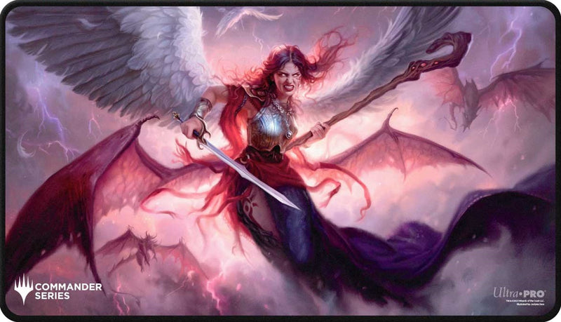 Playmat - Ultra Pro - COMMANDER SERIES 3COLOR WEDGE KAALIA BLACK