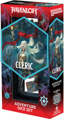 Dice - D&D Adventure Dice - Cleric - Light Blue/Red