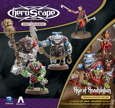 Board Games - HeroScape - CRIMSON WIDOW & DREADNOUGHTS OF CARAWAY CAVERN