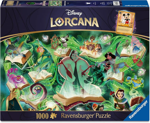 Puzzles - Ravensburger - Lorcana: Glimmers of the Realm - Emerald (1000pc)