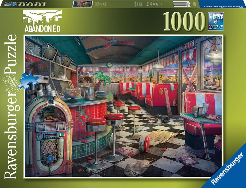 Puzzles - Ravensburger - ABANDONED SERIES: DECAYING DINER (1000PC)