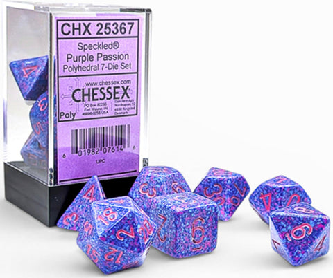 Dice - Chessex -7-Die - Set Polyhedral - Purple Passion