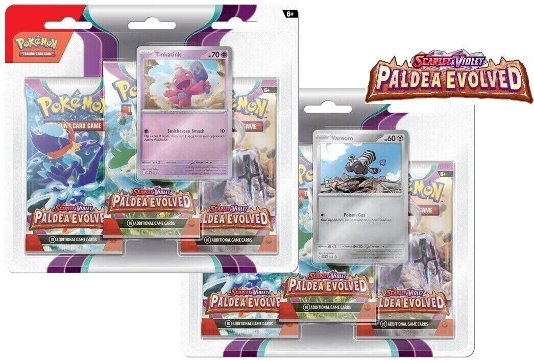 Pokemon - Paladea - 3 Booster Packs Blister | Event Horizon Hobbies CA
