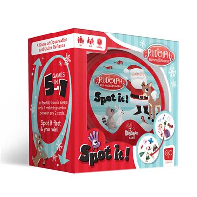 Board Game - Spot it! Rudolph the Red-Nosed Reindeer | Event Horizon Hobbies CA