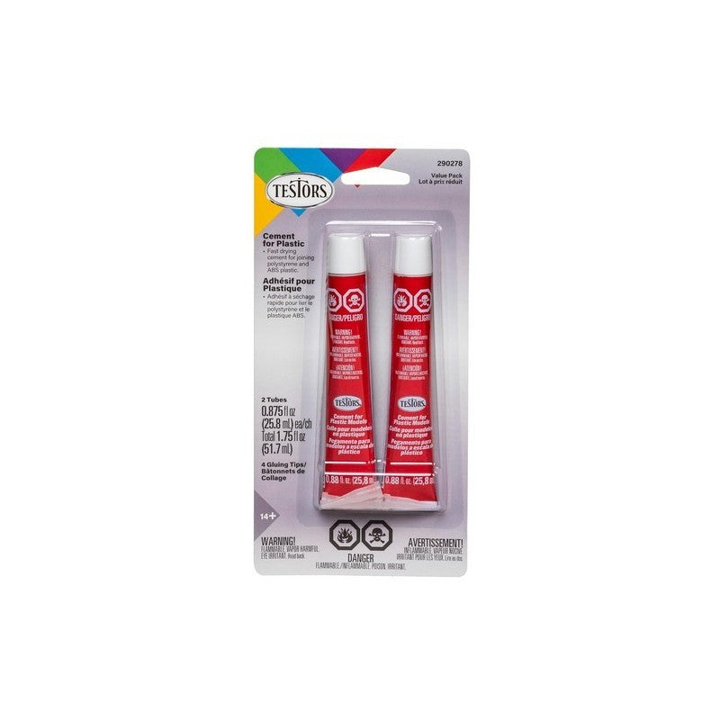 Testors - Plastic Cement - PK 2