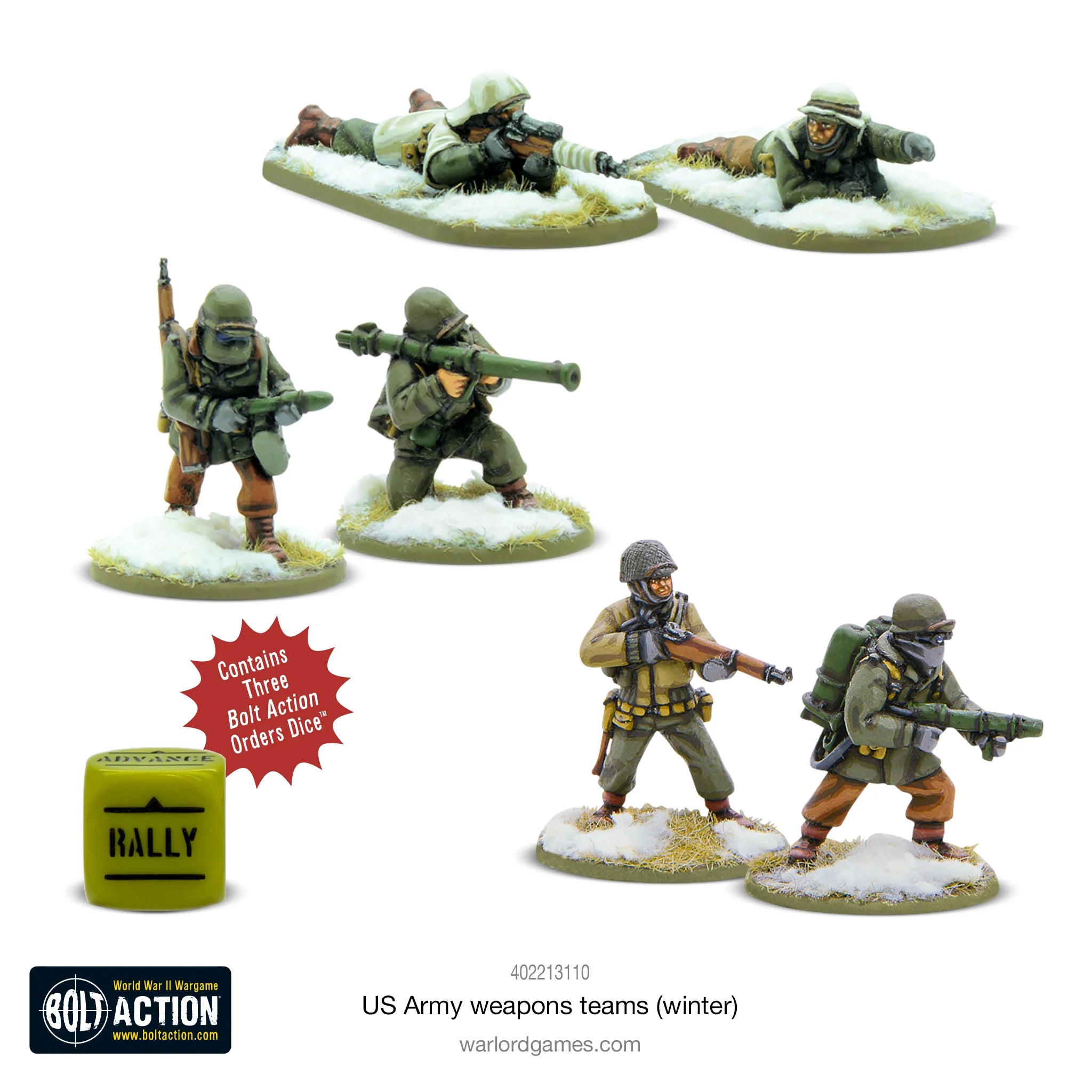 Warlord Games - Bolt Action - U.S. Army Weapons Teams (Winter) | Event Horizon Hobbies CA