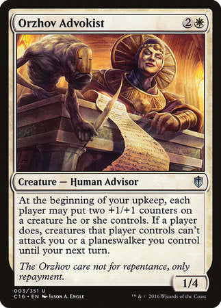 Orzhov Advokist [Commander 2016] | Event Horizon Hobbies CA