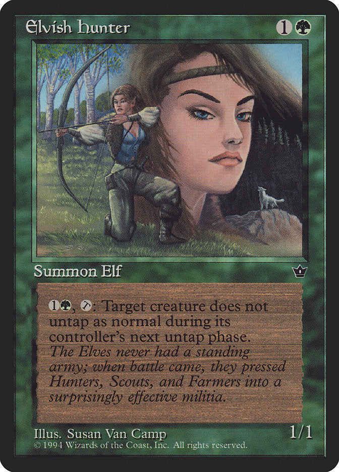 Elvish Hunter (Susan Van Camp) [Fallen Empires] | Event Horizon Hobbies CA