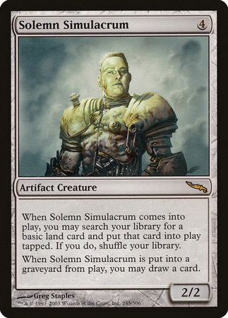 Solemn Simulacrum [Mirrodin] | Event Horizon Hobbies CA