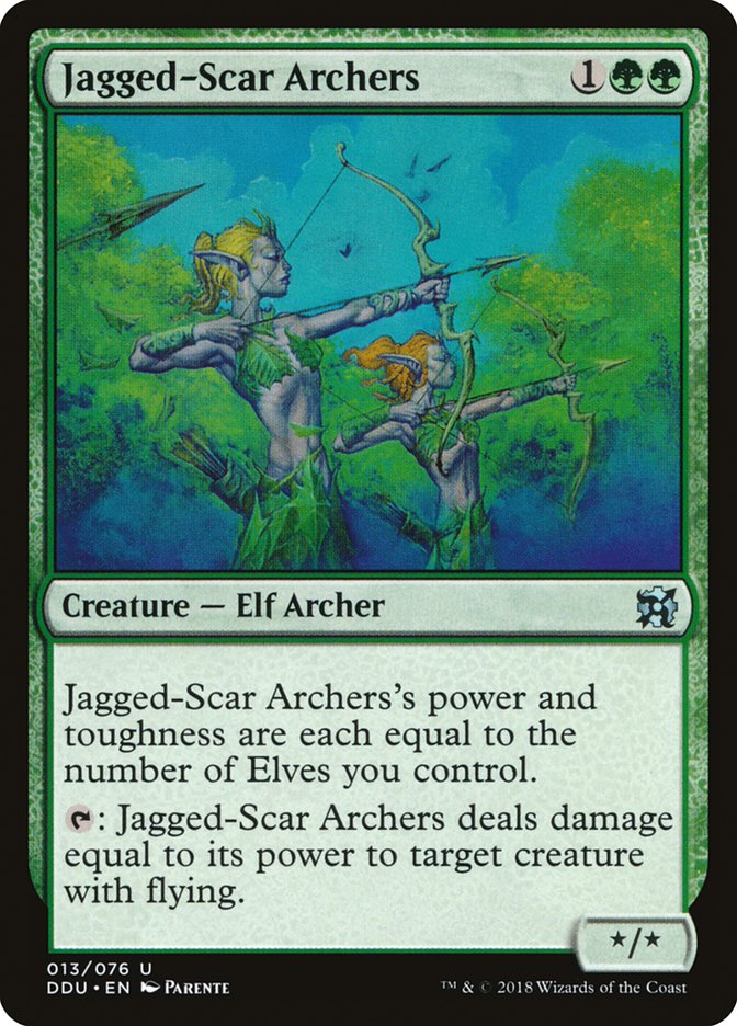 Jagged-Scar Archers [Duel Decks: Elves vs. Inventors] | Event Horizon Hobbies CA