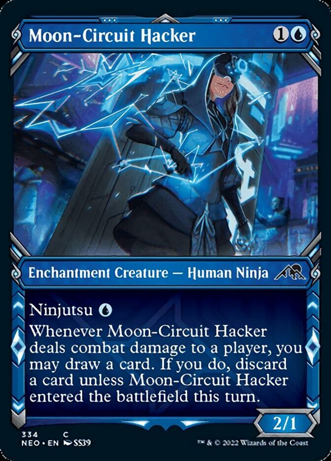 Moon-Circuit Hacker (Showcase Ninja) [Kamigawa: Neon Dynasty] | Event Horizon Hobbies CA