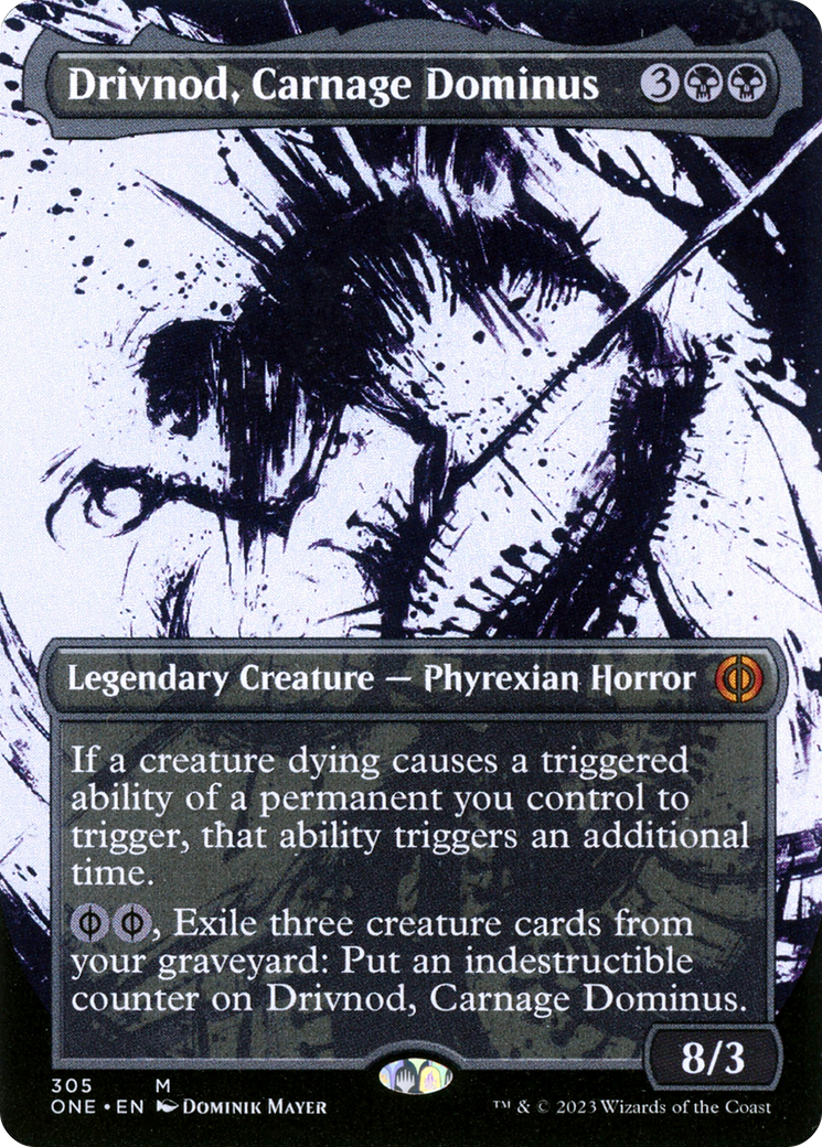 Drivnod, Carnage Dominus (Borderless Ichor) [Phyrexia: All Will Be One] | Event Horizon Hobbies CA